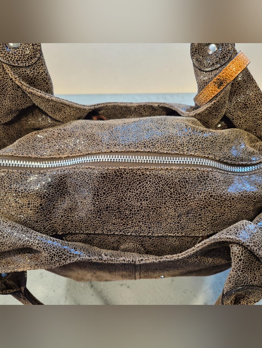 B. Makowsky Suede Hobo Bag - Picture 4 of 8